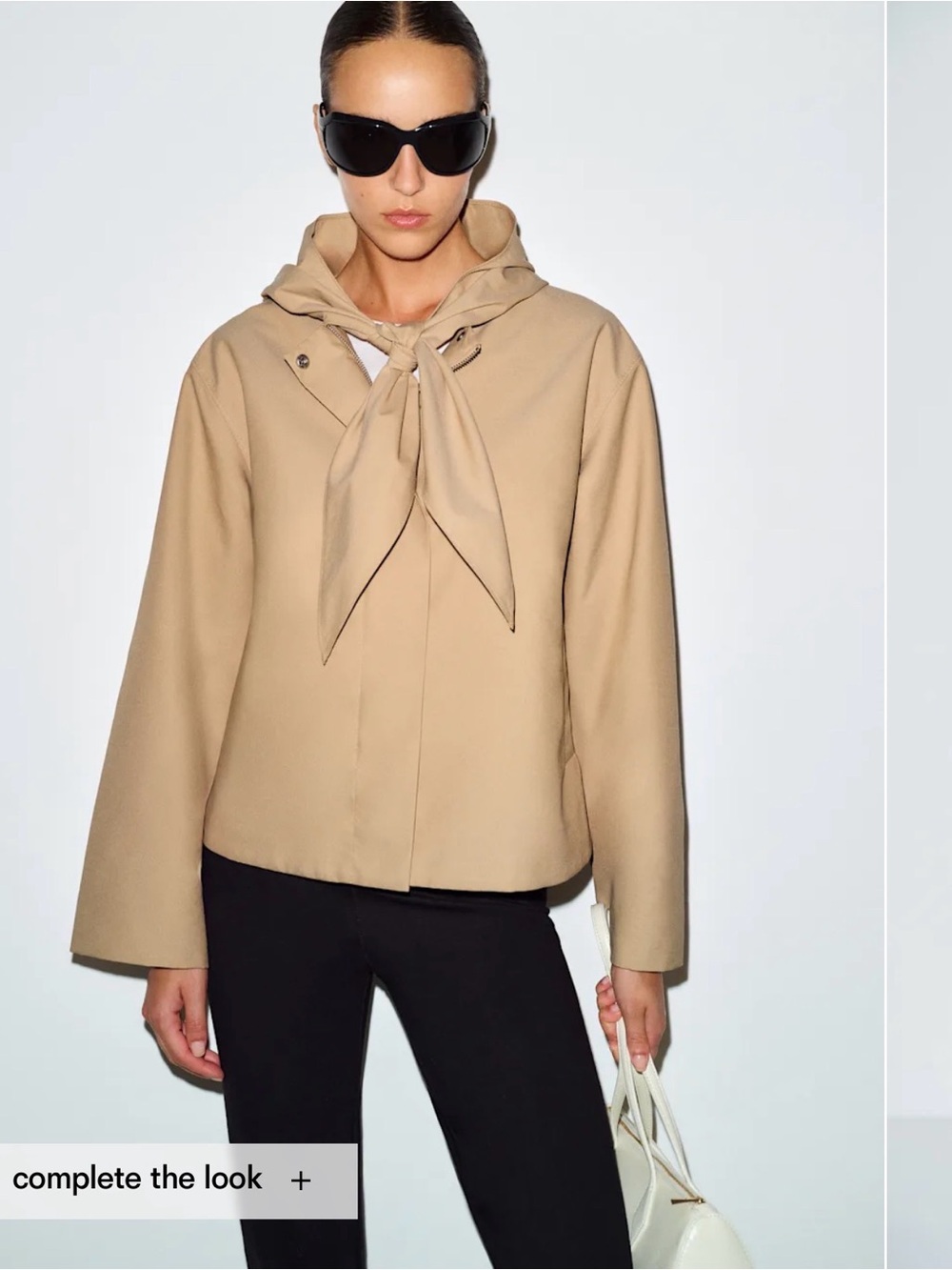 REFORMATION KINSLEY JACKET IN KHAKI, SIZE SMALL
